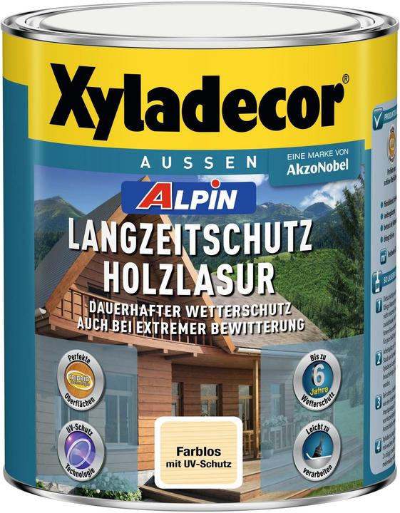 Xyladecor Alpin Langzeitschutz Holzlasur (Incolore, 1 l)