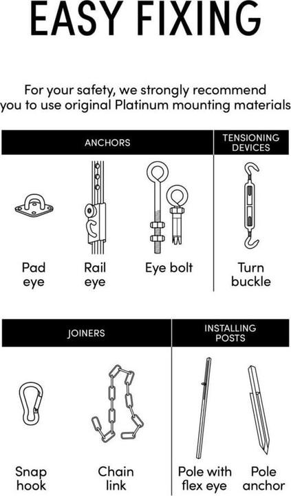 Produktbild Nesling Sonnensegel Coolfit Triangle 500x500x500 cm (500 x 500 cm)