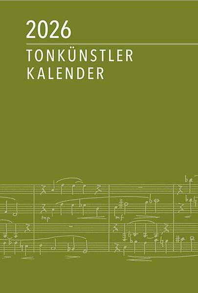 Produktbild Tonkünstler-Kalender 2026 (Harter Einband, Deutsch)