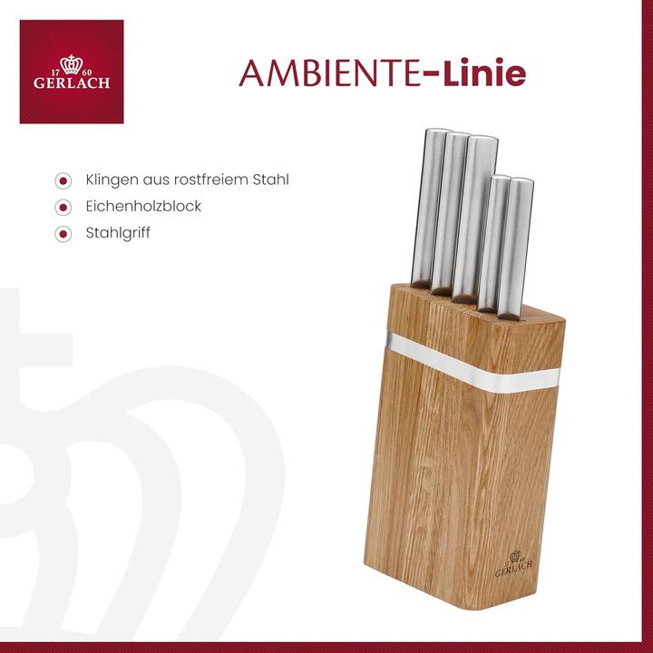 Produktbild Gerlach Messerblock-Set mit 5 Messer