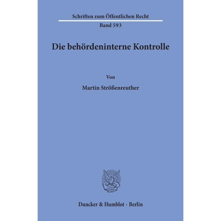 Die behördeninterne Kontrolle, Fachbücher