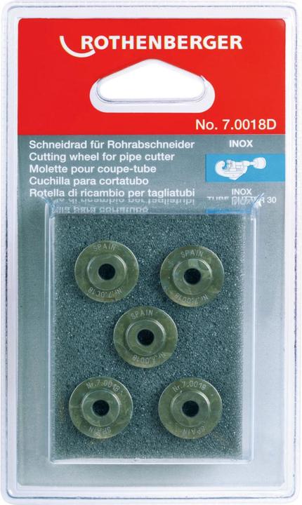 Produktbild Rothenberger Schneidrad f. TC 30, Inox, 5 St. (Ersatzklinge)