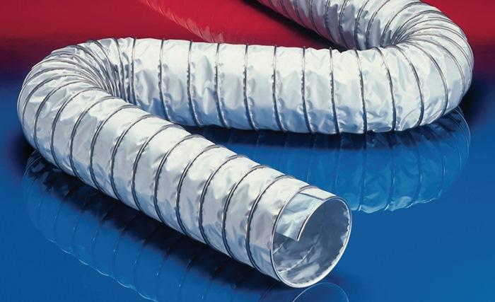 Norres Absaug- und Gebläseschlauch CP PTFE GLASS-INOX 471 150-152 mm 162,00 mm 3 m