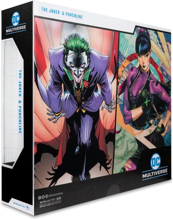 Actual product image McFarlane DC Multiverse action figures 2-pack The Joker & Punchline 18 cm