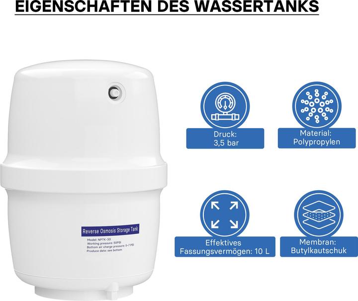 Actual product image Naturewater Reversed osmosis 4 G Water Tank 15.14 l