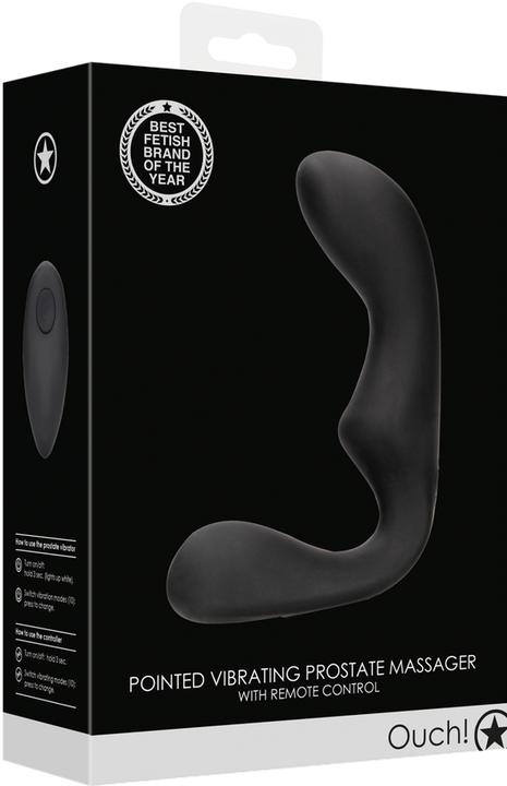 Actual product image Ouch! Massaggiatore prostatico vibrante a punta con telecomando