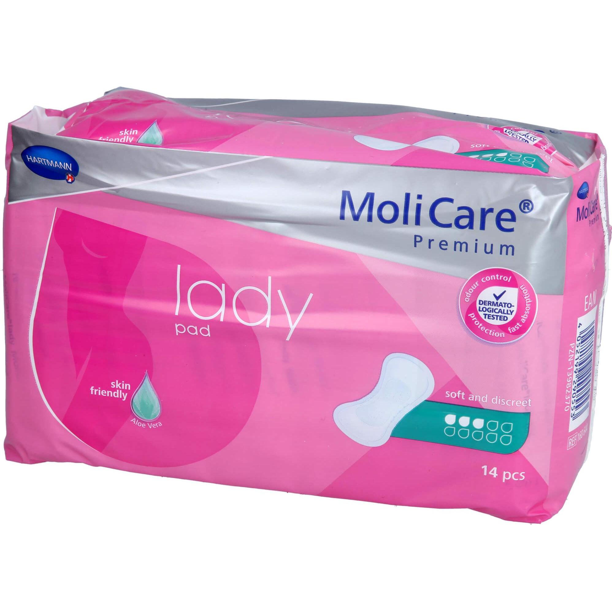 MoliCare, Inkontinenzhygiene, Lady Pad 3 Inkontinenz Einlage (14 x, M)