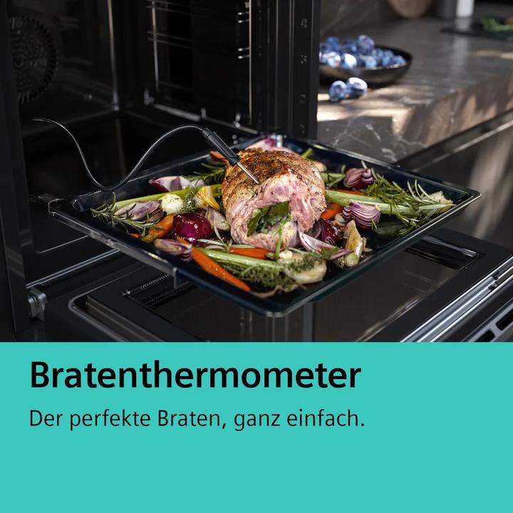 Produktbild Siemens iQ700, Einbau-Backofen, 60 x 60 cm, Schwarz, Edelstahl, HB776GMB1F