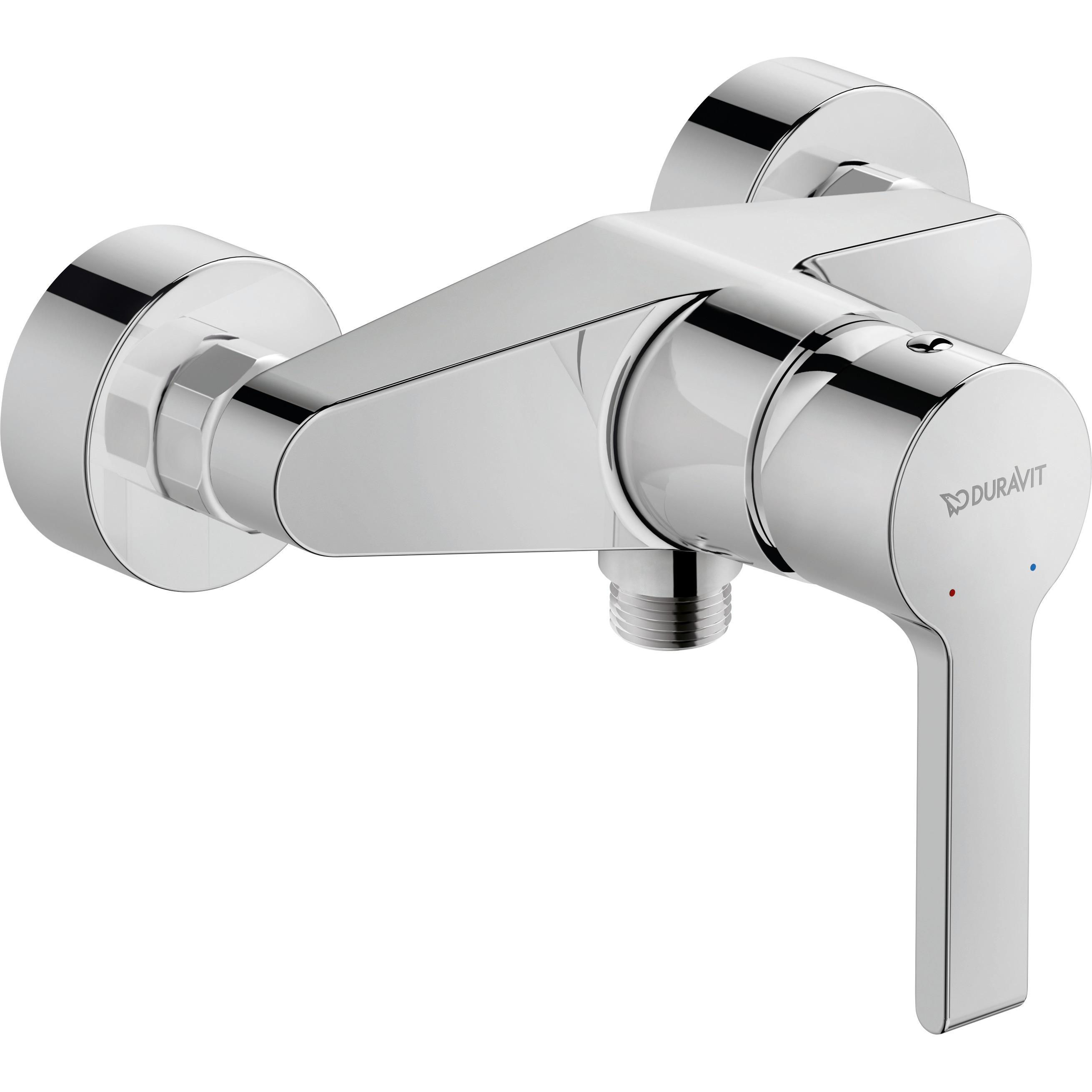 Duravit, Badarmatur, Einhebel-Brausemischer B.2 Aufputz chrom