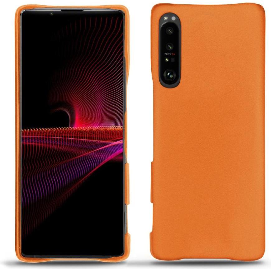 Noreve Lederschutzhülle (Sony Xperia 1 III), Smartphone Hülle, Orange