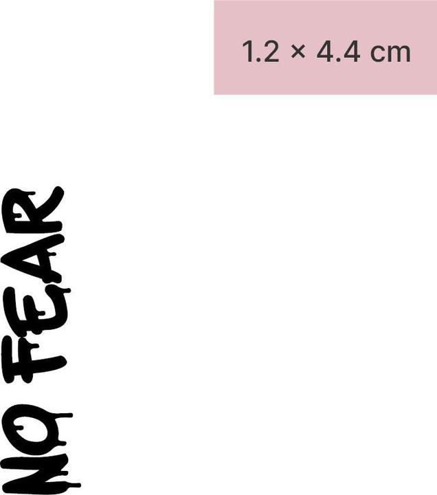 minink Tatouage temporaire - NO FEAR