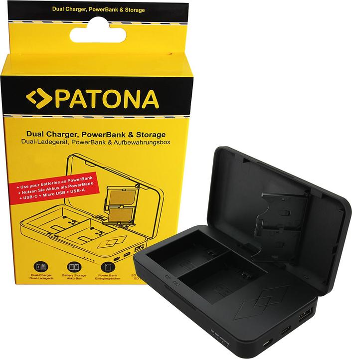Actual product image Patona Dual Charger NP-FZ100 Powerbank (1000 mAh)