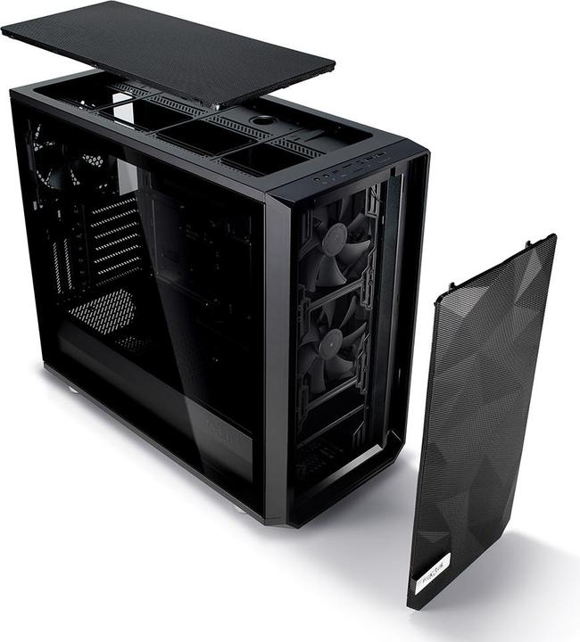Actual product image Fractal Meshify S2 Black - TG (E-ATX, Mini-ITX, mATX, ATX)