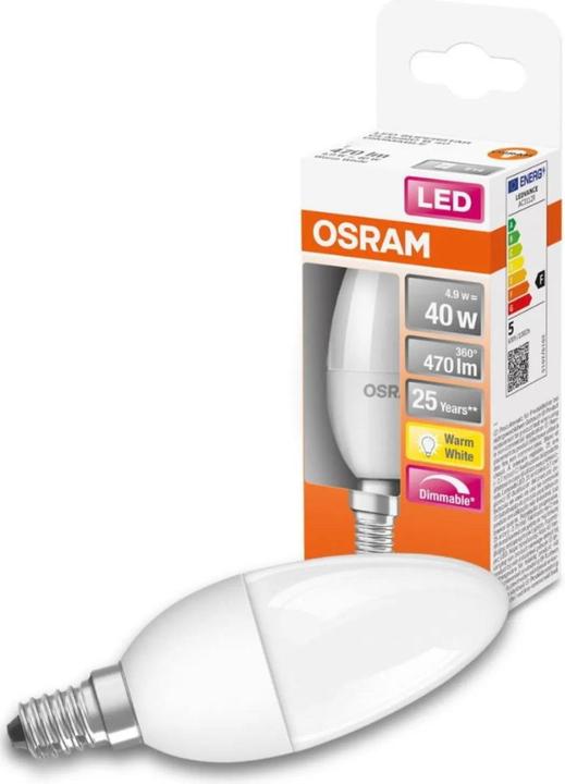 Image du produit Osram Superstar Classic B (E14, 40 W, 470 lm, 1 x, F)