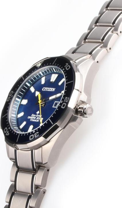 Actual product image Citizen BN0201-88L Eco-Drive Super Titanium Promaster 44mm 20ATM (Diving watch, Rotating bezel left, 44 mm)