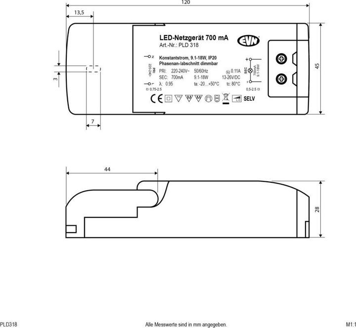 Produktbild EVN-Lichttechnik LED Netzgerät