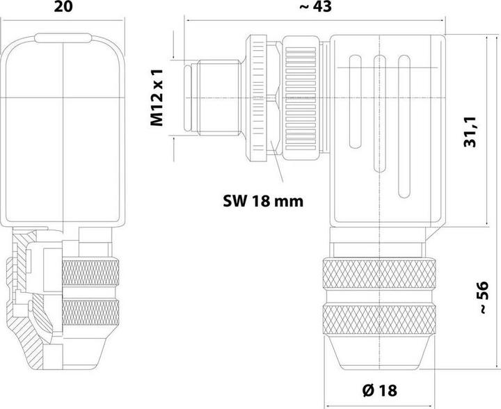 Produktbild Phoenix Contact Sensor-/Aktor-Steckverbinder