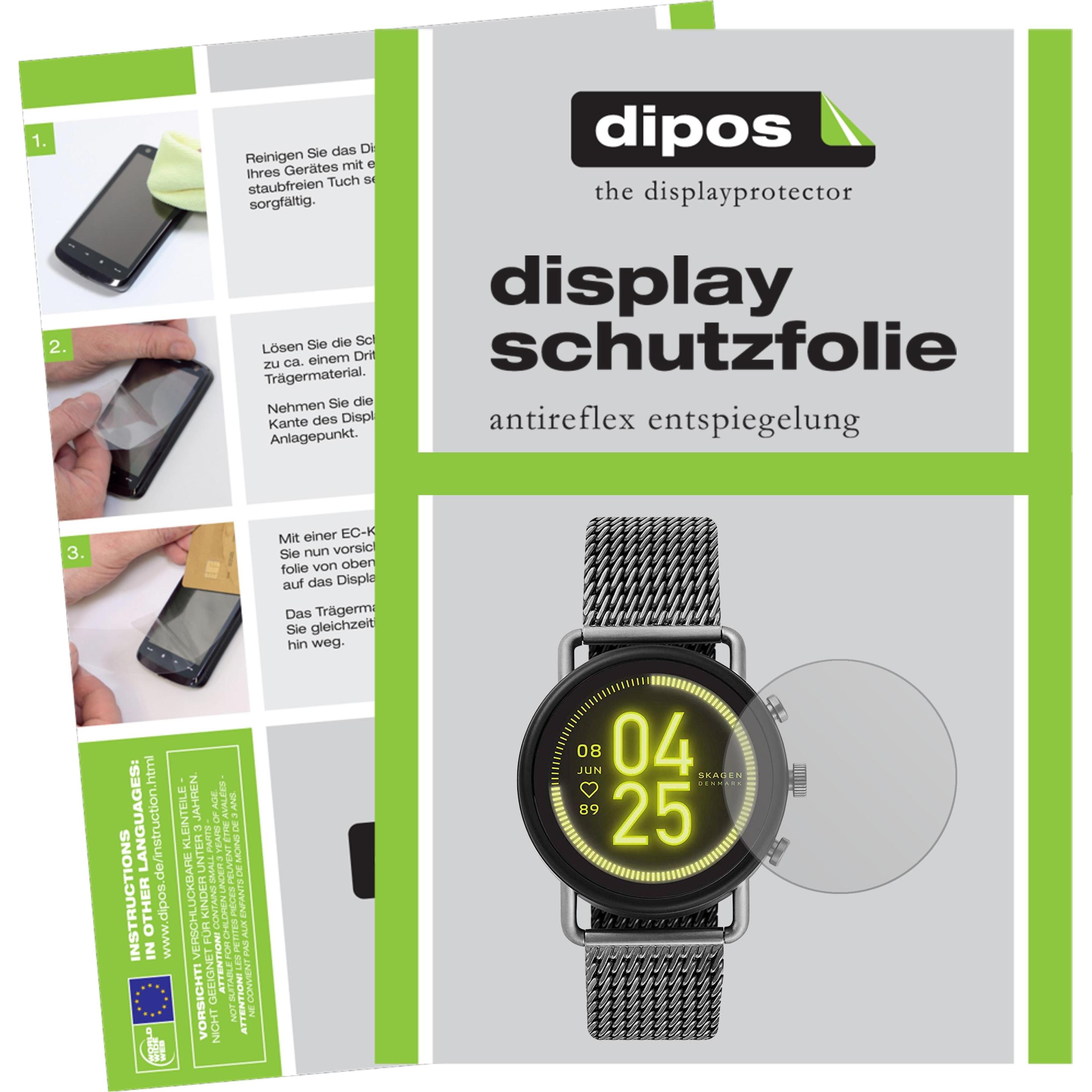 Dipos Displayschutzfolie Antireflex, Smartwatch Schutzfolie, Transparent