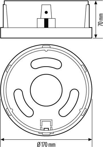 Actual product image Esylux Base plate