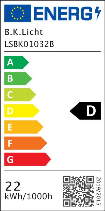 Energie-Label B.K.Licht SLIM Ultraflaches CCT LED Panel mit RGB Backlighte (3000 lm)