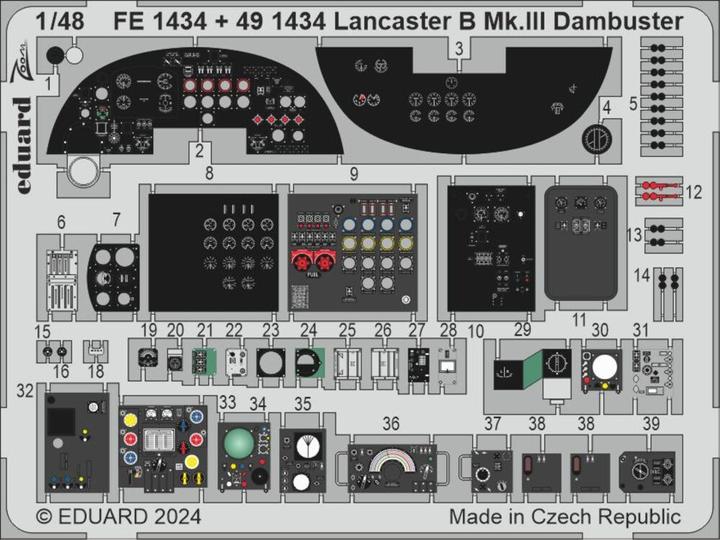 Actual product image Eduard Lancaster B Mk.III Dambuster 1/48 HKM