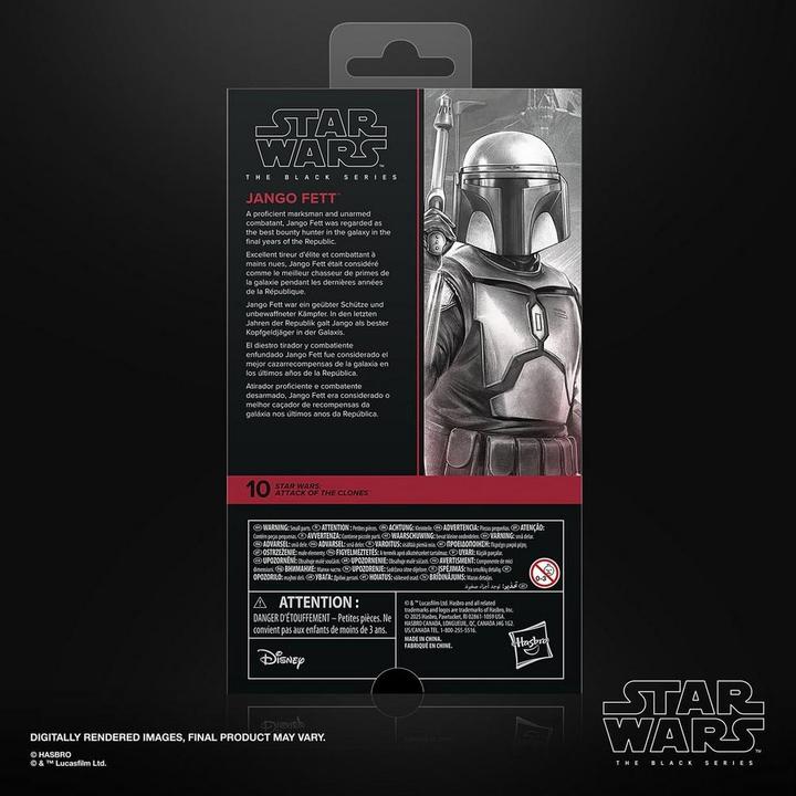 Produktbild Hasbro Star Wars Episode II Black Series Actionfigur Jango Fett 15 cm