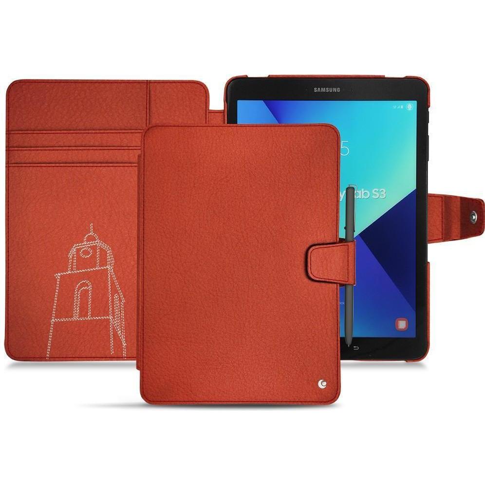 Thumbnail - Noreve Lederschutzhülle Wallet (Galaxy Tab S3 9.7 (2017)), Tablet Hülle, Orange