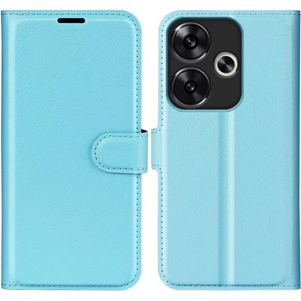 Screenguard Xiaomi Poco F6 Leather Guard Lederhülle (Xiaomi Poco F6), Smartphone Hülle, Blau