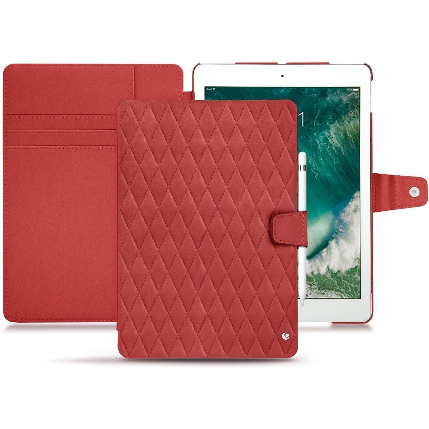 Noreve Lederschutzhülle Wallet (iPad Air 2019 (3. Gen)), Tablet Hülle, Rot