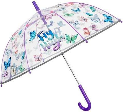 Perletti Transparent Children's Umbrella with Reflective Features