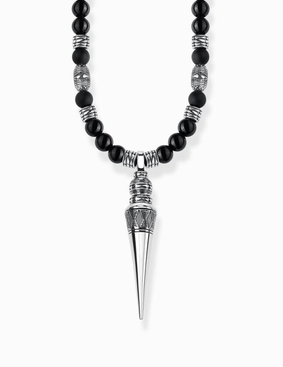 Produktbild Thomas Sabo Kette Meditation schwarz (Nylon, Silber 925, 60 - 70 cm)