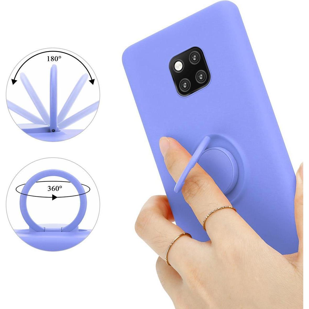 Thumbnail - Cadorabo TPU Liquid Ring Silicone Case Hülle (Huawei Mate 20 Pro), Smartphone Hülle, Violett