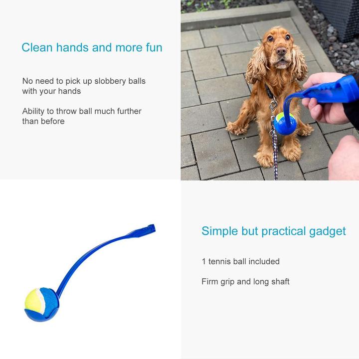 Immagine prodotto Intirilife Bastone lanciapalle per cani (Palla giocattolo per cani)