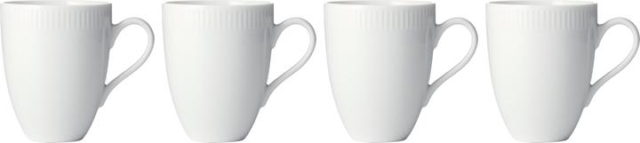 Aida Relief - Set of 4 - White mugs (35181) (300 ml, 4x)