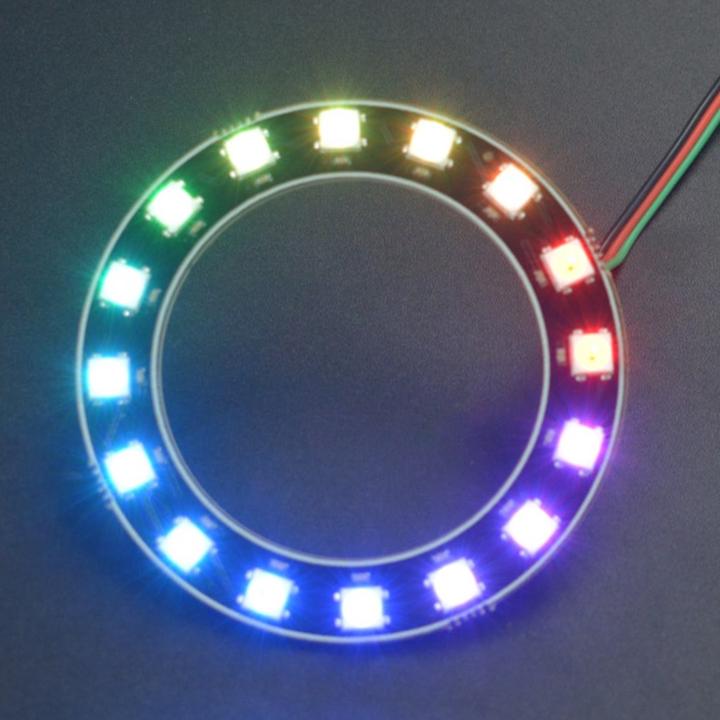 Image du produit DFRobot Neopixel Ring 16x WS2812 RGB LED