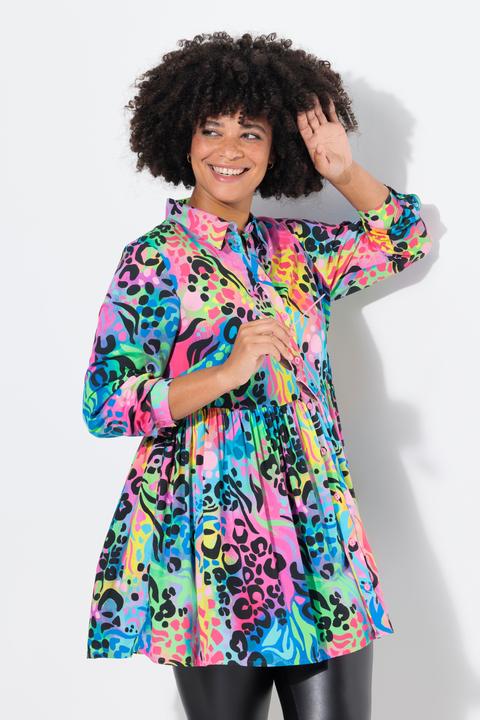 Produktbild Angel of Style Bluse, A-Linie, buntes Leomuster (48)