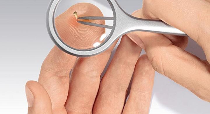 Immagine prodotto Wedo Pinzetta d'ingrandimento con illuminazione a LED, TRIZETTE, ingrandimento 4x