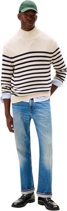 Produktbild Tommy Hilfiger Breton Cotton Stripe Mock Neck (S)