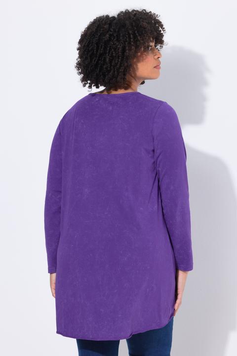 Immagine prodotto Angel of Style Maglia dal taglio lungo e svasato in jersey slavato con tintura a freddo (44)