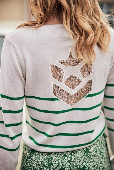 Produktbild Freeman T. Porter getreifter pullover, damen lea (S)