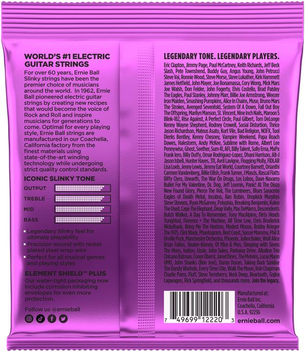 Produktbild Ernie Ball Power Slinky (6 x, E-Gitarre, 0.05")