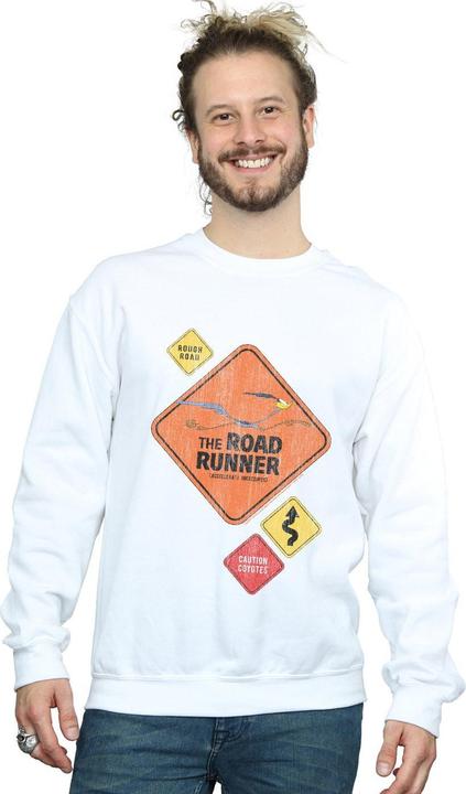 Immagine prodotto Looney Tunes Road Runner Road Sign Felpa Uomo (M)