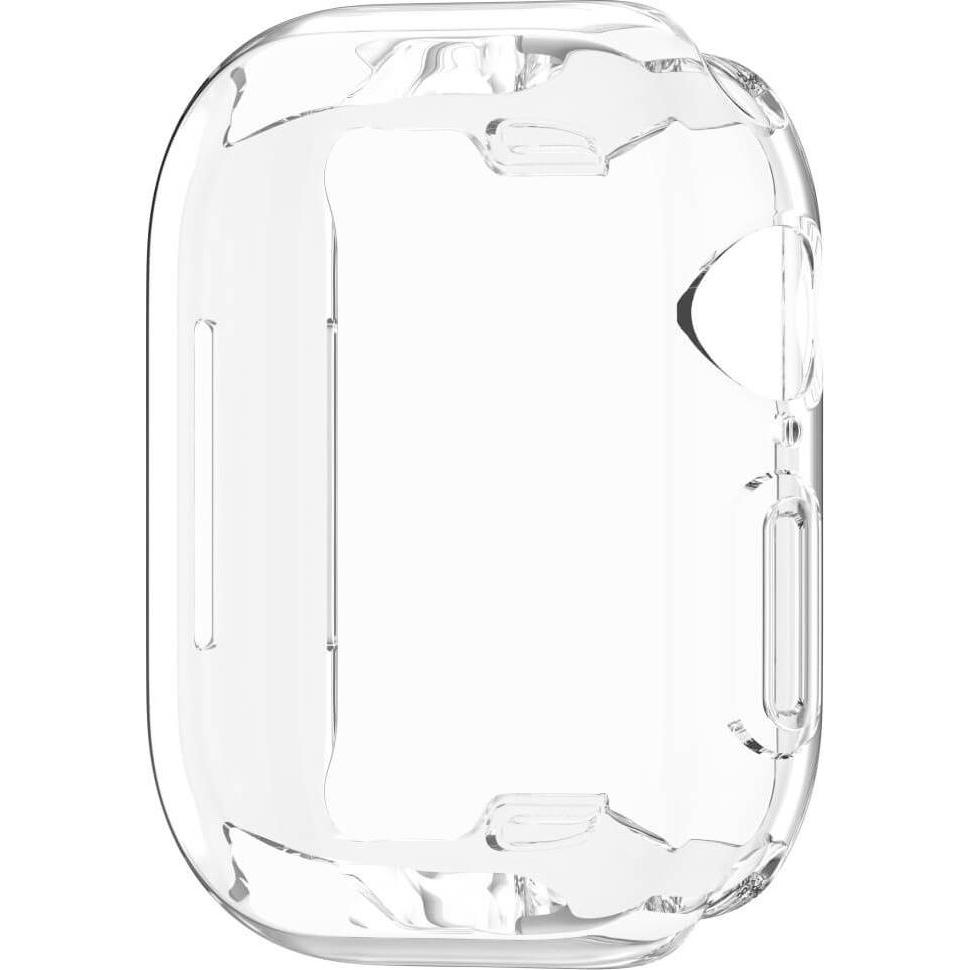 Thumbnail - Cover-Discount Apple Watch 10 - 42mm - Gummi Schutz Case Metall-Look, Smartwatch Zubehör, Transparent