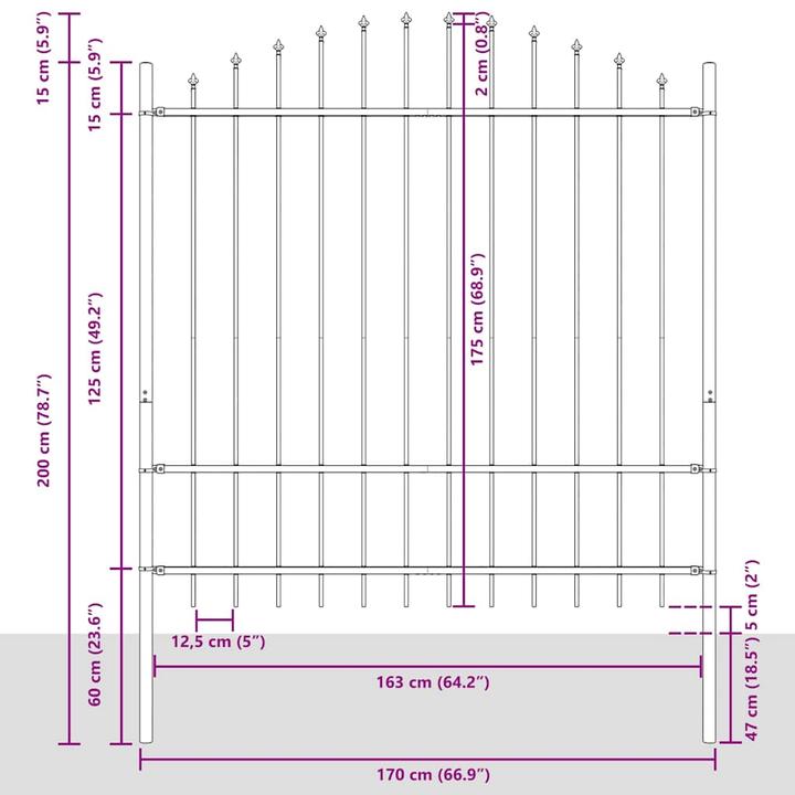 Produktbild VidaXL Zäune Panels