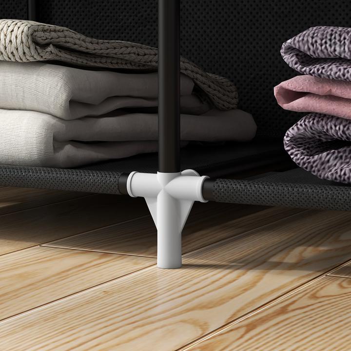 Image du produit Homcom Armoire en tissu avec armoire en tissu (125 x 43 x 162,5 cm)