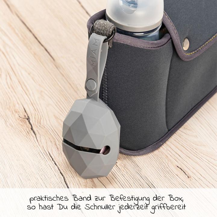Produktbild MiaMia Schnullerboxen Silikon-Schnullerbox / Schnullerhalter