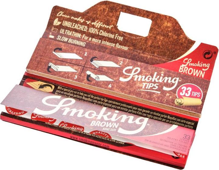 Produktbild Smoking Brown Kingsize Paper + Filter Tips Box (24st.)