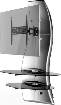 Actual product image Meliconi Ghost Design 2000 Rotation - TV wall mount - metallic silver (63", 30 kg)