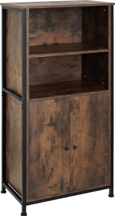 Bois industriel foncé, Rustique