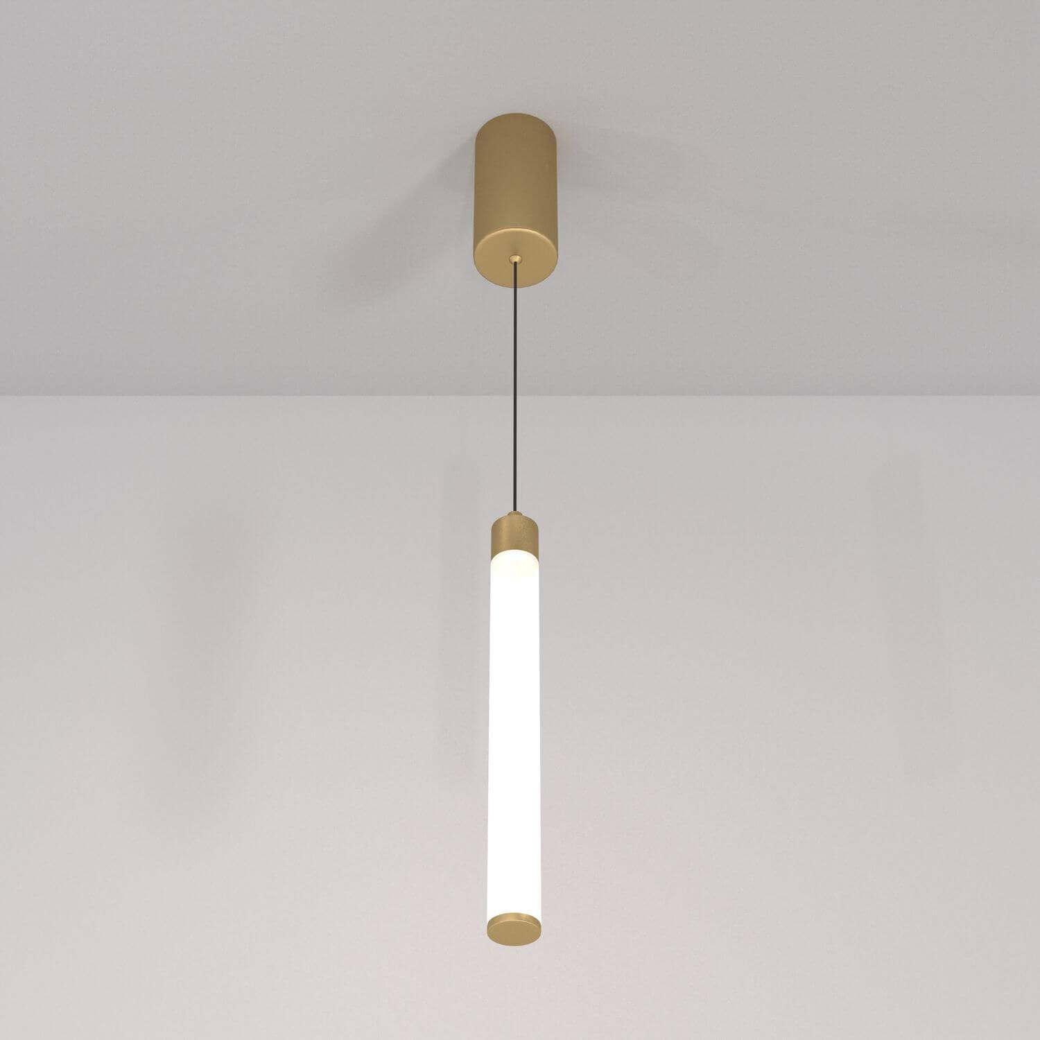 Thumbnail - Maytoni, Pendelleuchte, Ray LED Pendelleuchte, Hängeleuchte 10W Gold-Farbe Warmweiss